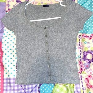 Gray Brandy Melville Zelly Top